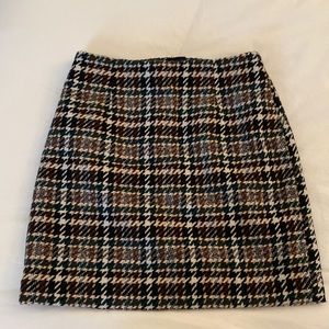 Herringbone mini skirt